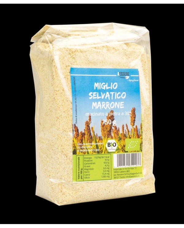 Miglio selvatico marrone BIO 750 gr. Sacchetto
