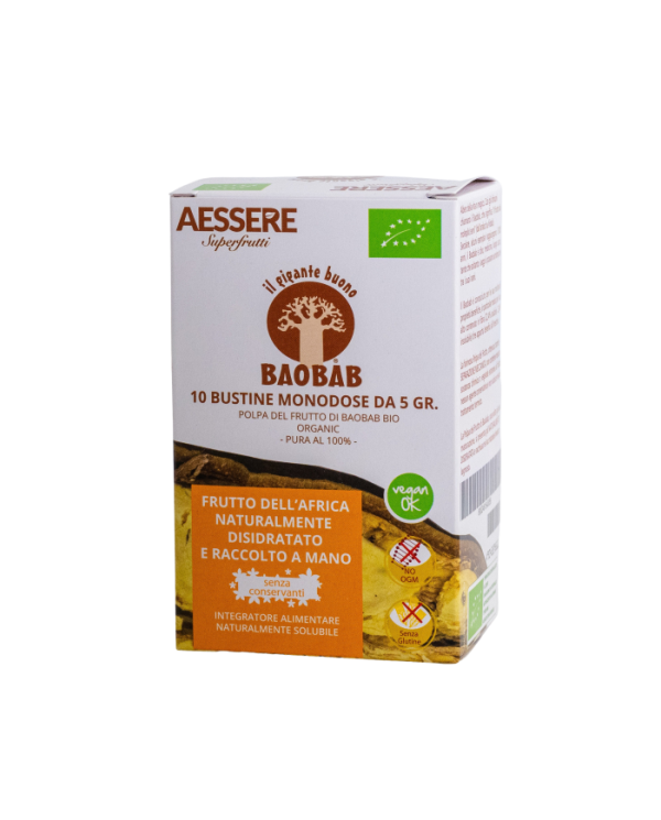 Baobab Aessere - Polpa monodosi 10 (10 x 5 gr.) BIO