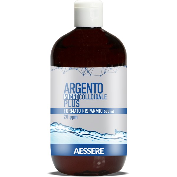 Argento Colloidale Plus Formato Risparmio 20 ppm 500 ml. INT.